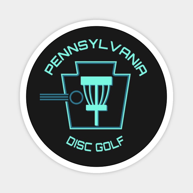 Pennsylvania Disc Golf - Keystone Light Green Magnet by grahamwilliams